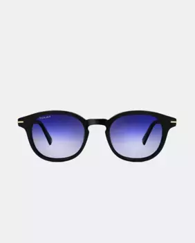 Солнцезащитные очки унисекс из круглого ацетата Polar, чёрный