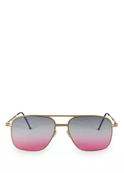 Солнцезащитные очки унисекс из титана с пестрым золотом Mooshu