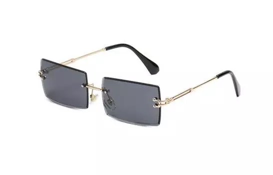 Солнцезащитные очки унисекс Lily&Lotty, Золотая рамка с градиентом серого цвета (TY0044-3)