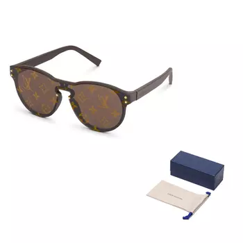 Солнцезащитные очки унисекс Louis Vuitton, коричневый