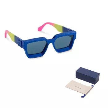 Солнцезащитные очки унисекс Louis Vuitton, синий/желтый/розовый