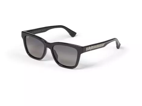 Солнцезащитные очки Unisex Maui Jim Hanohano, цвет Shiny Black/Trans Light Grey/Neutral Grey Polarized