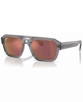 Солнцезащитные очки унисекс, на биологической основе Corrigan Ray-Ban, серый