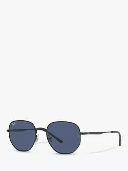 Солнцезащитные очки унисекс неправильной формы Ray-Ban RB3682, черные/синие