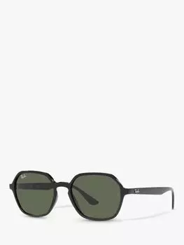 Солнцезащитные очки унисекс неправильной формы Ray-Ban RB4361, блестящие черные/зеленые