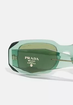 Солнцезащитные очки Unisex Prada, прозрачные шалфейные/зеленые
