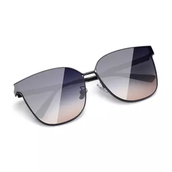 Солнцезащитные очки унисекс PULAIS, Черная рамка с градиентом сине-серого цвета [подарочная коробка]