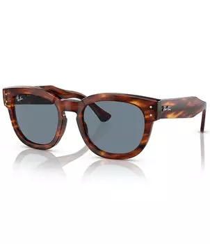 Солнцезащитные очки унисекс Ray-Ban Mega Hawkeye, коричневый