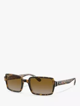 Солнцезащитные очки унисекс Ray-Ban RB2189 прямоугольной формы, гавана, прозрачный коричневый цвет