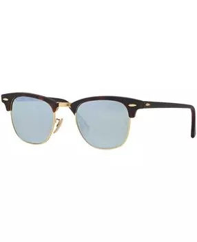 Солнцезащитные очки унисекс, rb3016 51 clubmaster mineral flash lenses Ray-Ban, мульти