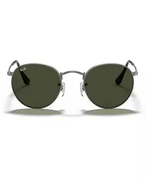 Солнцезащитные очки унисекс, RB3447 КРУГЛЫЙ МЕТАЛЛ Ray-Ban, серебро