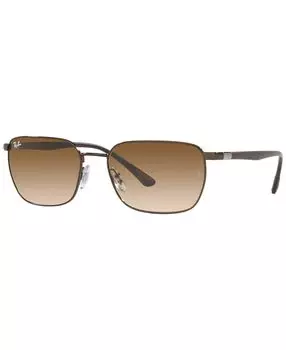 Солнцезащитные очки унисекс, rb3684 58 Ray-Ban, коричневый