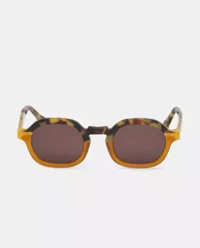 Солнцезащитные очки унисекс с квадратным ацетатом Mr. Boho, коричневый