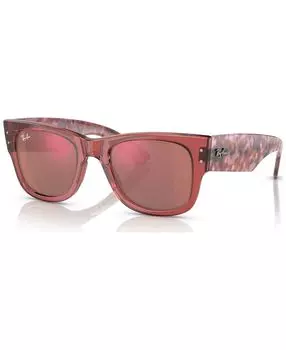 Солнцезащитные очки унисекс с низкой перемычкой mega wayfarer 52 Ray-Ban, мульти