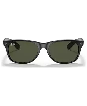 Солнцезащитные очки унисекс с низкой перемычкой, rb2132f new wayfarer classic 55 Ray-Ban, черный