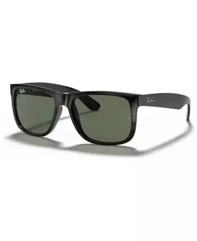 Солнцезащитные очки унисекс с низкой перемычкой, RB4165F Justin Classic Ray-Ban, черный