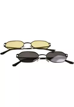 Солнцезащитные очки Unisex San Sebastian 2 Pack Urban Classics, цвет black/yellow