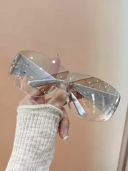 Солнцезащитные очки унисекс, серебряный