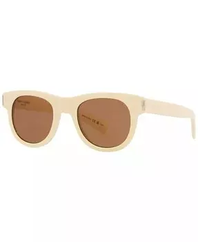 Солнцезащитные очки унисекс SL 571 YS000486 Saint Laurent, слоновая кость