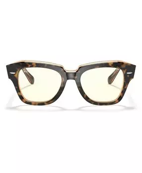 Солнцезащитные очки унисекс State Street синие легкие, RB2186 49 Ray-Ban
