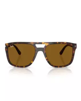 Солнцезащитные очки унисекс в квадратной оправе зеленого цвета Ray-Ban, черный