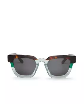 Солнцезащитные очки унисекс в разноцветной ацетатной оправе Mr. Boho, мультиколор