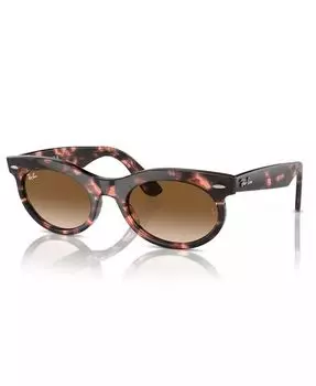 Солнцезащитные очки унисекс, Wayfarer Oval Change Rb2242 Ray-Ban, розовый