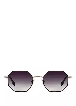 Солнцезащитные очки унисекс xs gladis 6703 5 с геометрическим рисунком золотого и черного цвета Gigi Studios