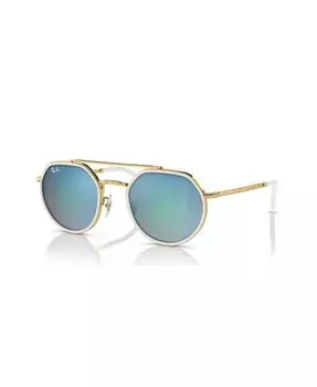 Солнцезащитные очки унисекс, зеркальный градиент RB3765 Ray-Ban, золото