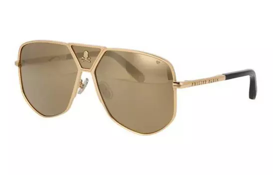 Солнцезащитные очки унисекс золотые PHILIPP PLEIN, Gold