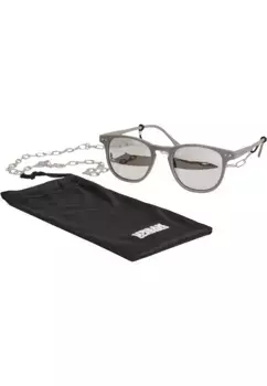 Солнцезащитные очки URBAN CLASSICS "Солнцезащитные очки унисекс Urban Classics Arthur с цепочкой", серый