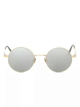 Солнцезащитные очки VALENTINO GARAVANI EYEWEAR в круглой оправе с зеркальными линзами, золотой