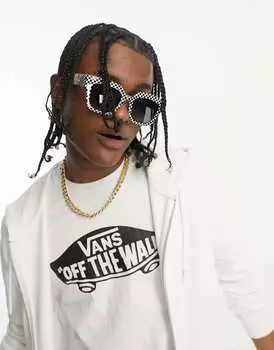 Солнцезащитные очки Vans Belden в черно-белую шахматную клетку