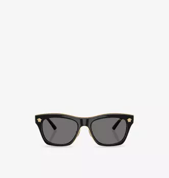Солнцезащитные очки Ve2272 в прямоугольной оправе из ацетата Versace, черный