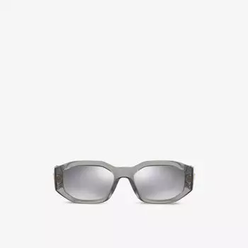 Солнцезащитные очки ve4361 в прямоугольной оправе из ацетата ацетата Versace, серый