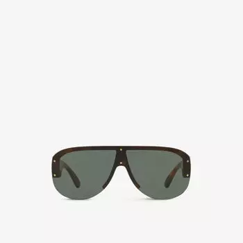 Солнцезащитные очки ve4391 в круглой оправе Versace, коричневый