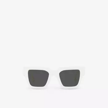 Солнцезащитные очки ve4431 из ацетата с вырезом и логотипом Versace, белый