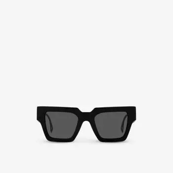 Солнцезащитные очки ve4431 из ацетата с вырезом и логотипом Versace, черный