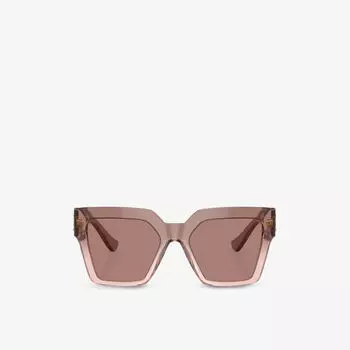 Солнцезащитные очки ve4458 в ацетатной оправе-бабочке Versace, цвет tan