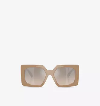 Солнцезащитные очки Ve4478U в квадратной оправе из ацетата Versace, бежевый