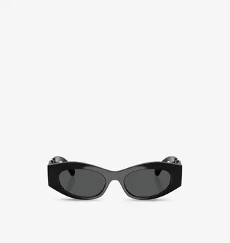 Солнцезащитные очки Ve4480U в овальной оправе из ацетата Versace, черный