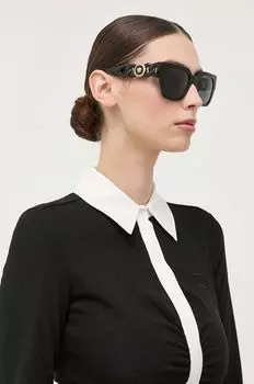 Солнцезащитные очки Versace, черный