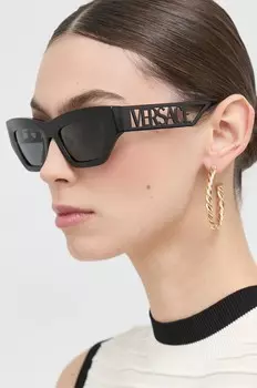 Солнцезащитные очки Versace, черный