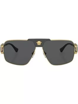 Солнцезащитные очки Versace Eyewear в квадратной оправе Special Project, золотистый