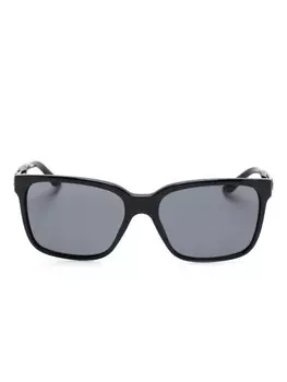 Солнцезащитные очки Versace Eyewear в квадратной оправе с бляшкой Medusa, черные