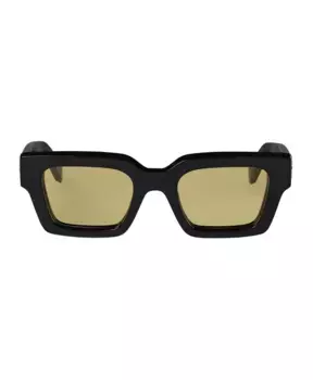 Солнцезащитные очки Virgil в квадратной оправе Off White, черный