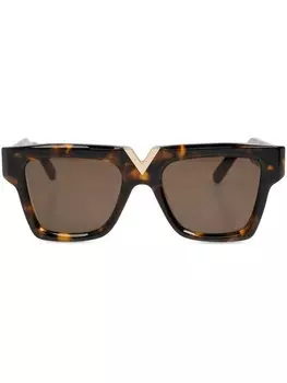 Солнцезащитные очки VLogo Signature VALENTINO GARAVANI EYEWEAR, коричневый