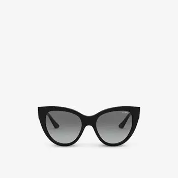 Солнцезащитные очки vo5339s в оправе «кошачий глаз» из ацетата Vogue, черный