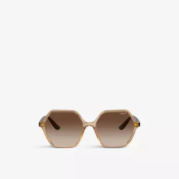 Солнцезащитные очки VO5361S в неправильной оправе из ацетата ацетата Vogue, желтый