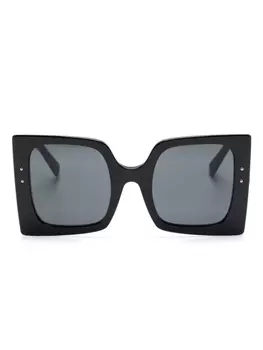 Солнцезащитные очки в большой оправе Dolce & Gabbana Eyewear, черный